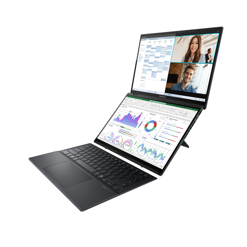 ASUS Zenbook Duo OLED Intel Core Ultra 9 Processor 285H 32GB DDR5X 2TB SSD 14.0-inch Double Screen 3K OLED Backpack Sleeve & ASUS Pen 4 MODE STYLE Win 11 Home ASUS Zenbook Duo OLED Intel Core Ultra 9 Processor 285H 32GB DDR5X 2TB SSD 14.0-inch Double Screen 3K OLED Backpack Sleeve & ASUS Pen 4 MODE STYLE Win 11 Home